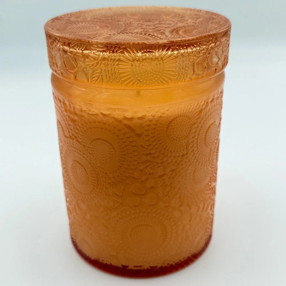 Voluspa Candle 18oz Orange Spiced Pumpkin Latte‎ Japonica Glass NEW